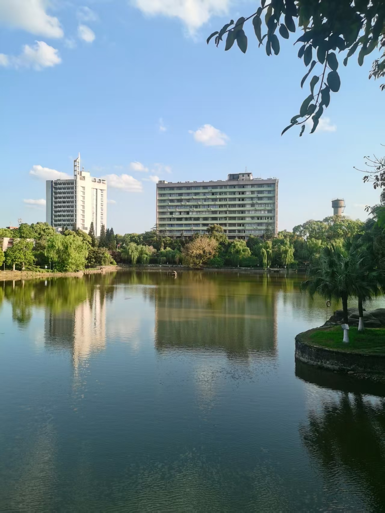 校园湖泊